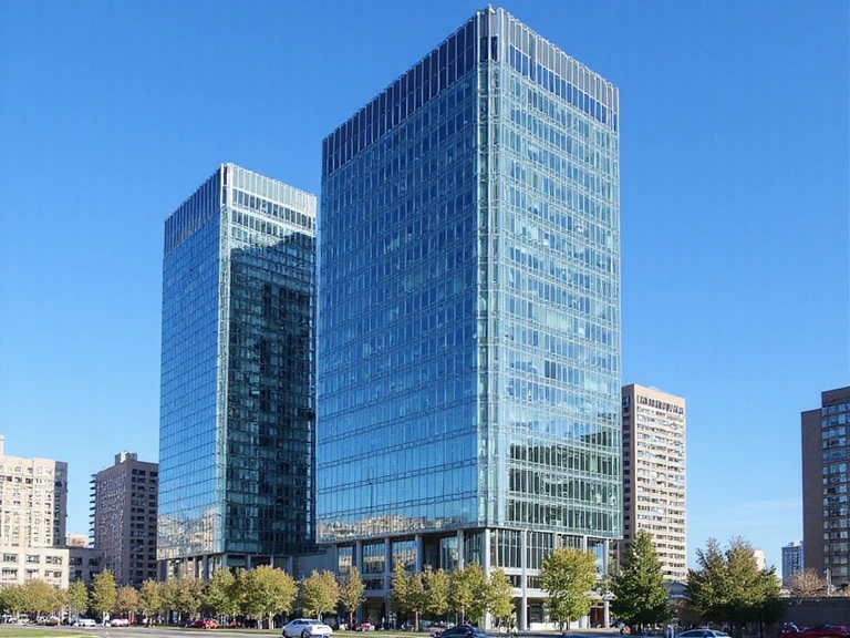 Modern office building in business district